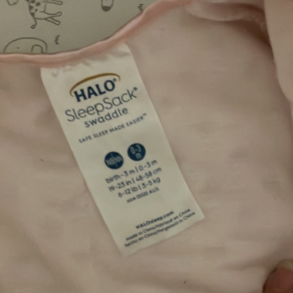 Pink Halo Sleep Sack for newborn 0-3 month old babies. - Picture 5 of 5